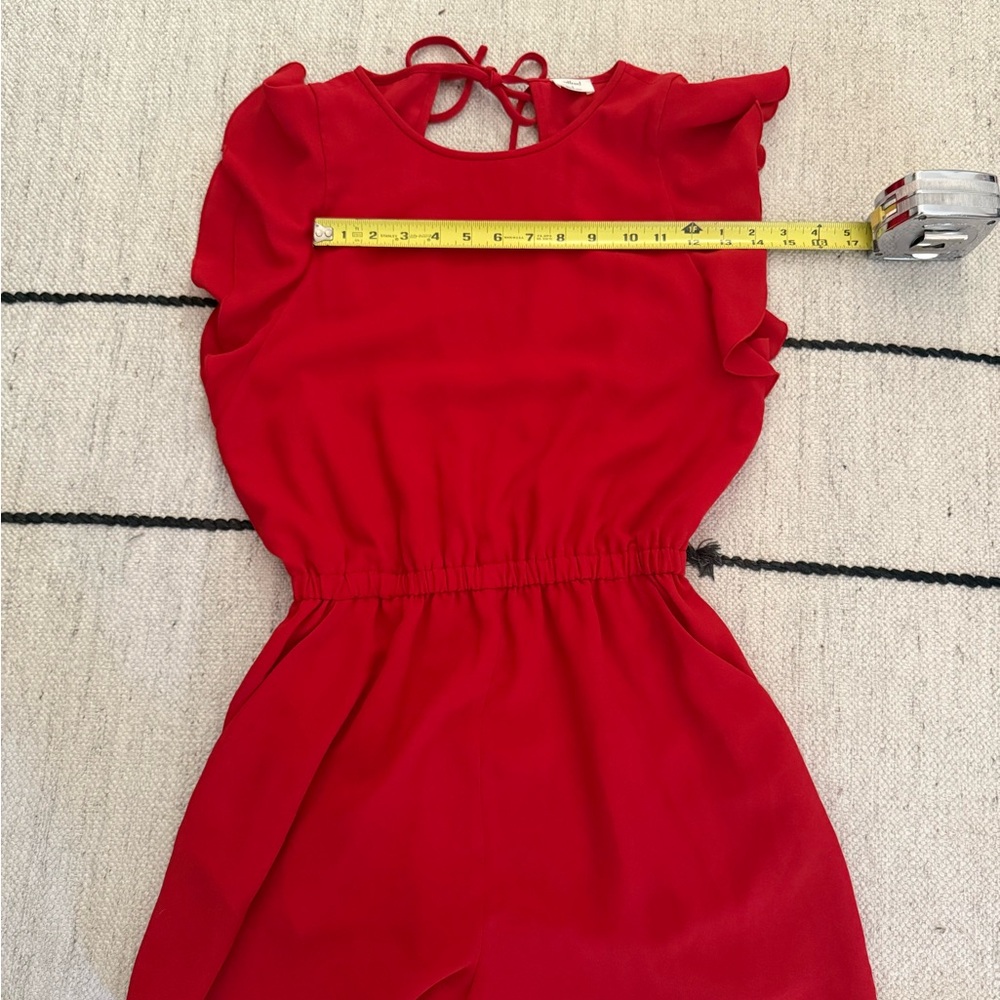 Aritzia Wilfred Fleurette Romper in red, Size Small - Picture 6 of 6